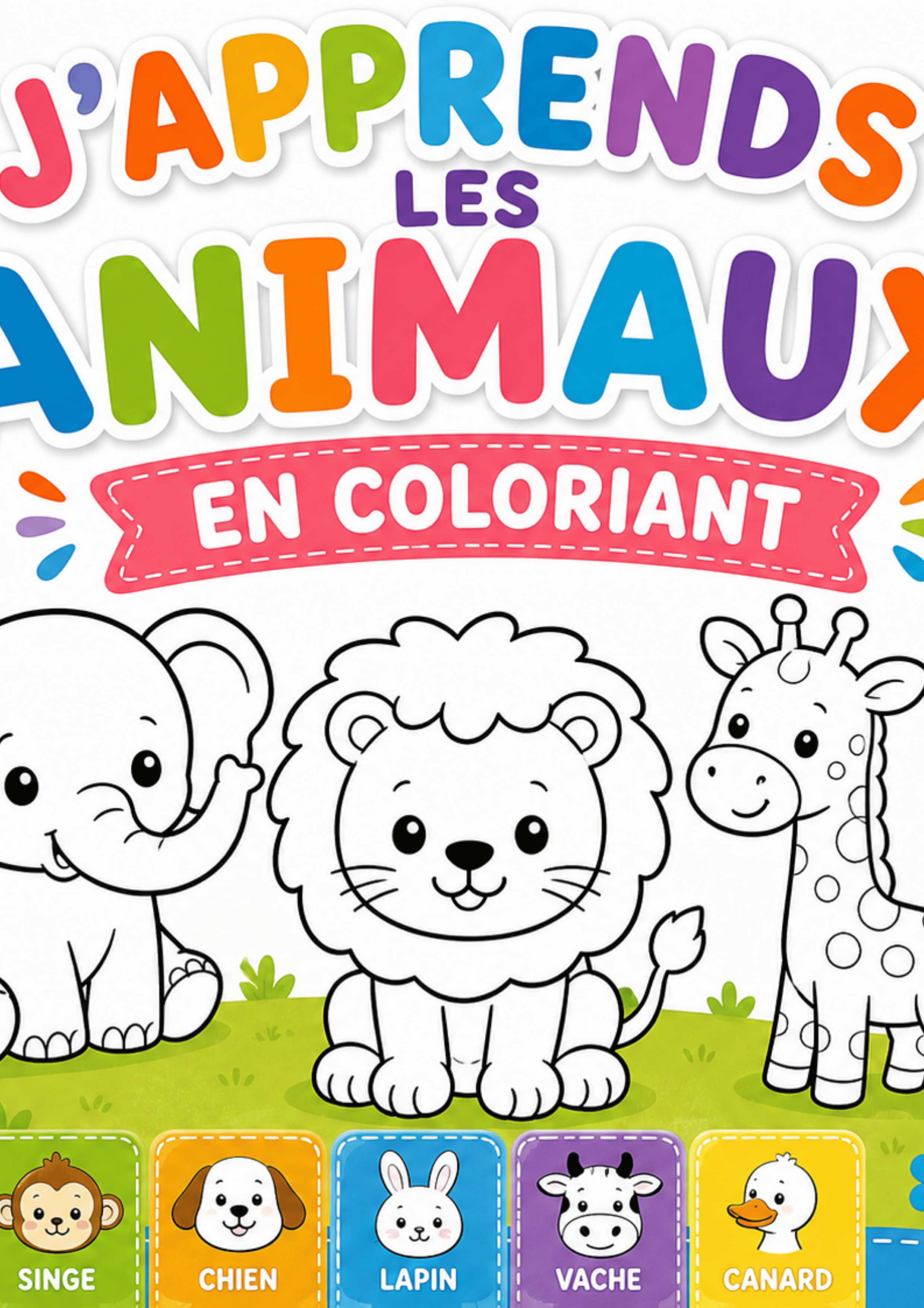 J'apprends les animaux en coloriant